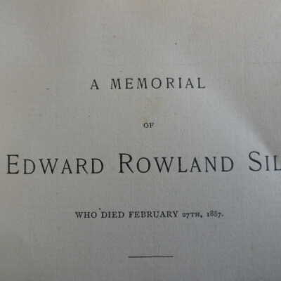 Memorial for Edward Roland Sill