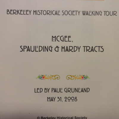 McGee, Spaulding & Hardy Tracts.