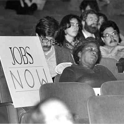 Meeting in Berkeley High Auditorium
