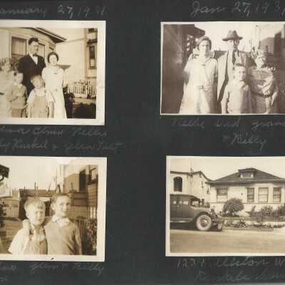The Ruckel family, with Mr & Mrs Shore, house on Allston Way.