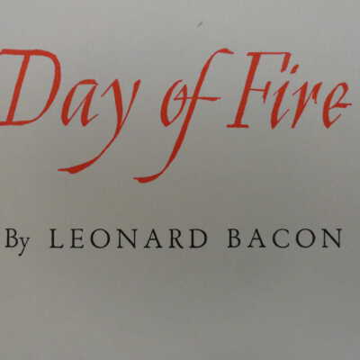 Day of Fire [poetry] (PS3503.A196 D3)