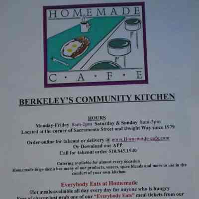 Homemade Cafe Menu