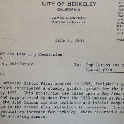 Berkeley master plan documents.