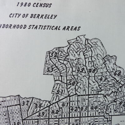 Berkeley census figure reports, 1958-1983.