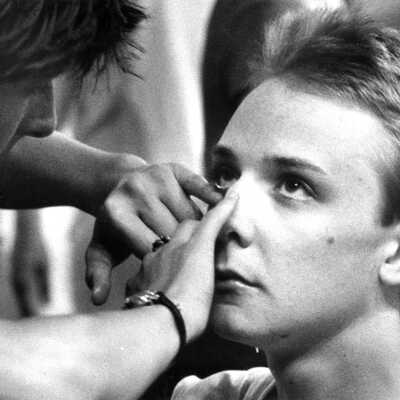 Applying makeup
