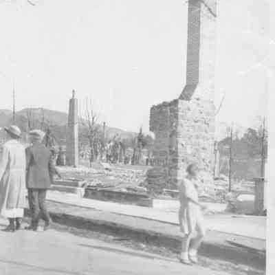 Aftermath of 1923 Berkeley Fire