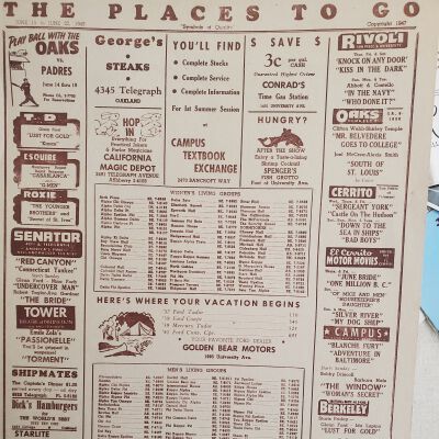 The places to go.