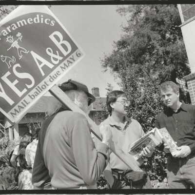 2011.060.459c: Chester King Vega, photog. 1997. With Tom Lawrence and Calvin Fong.