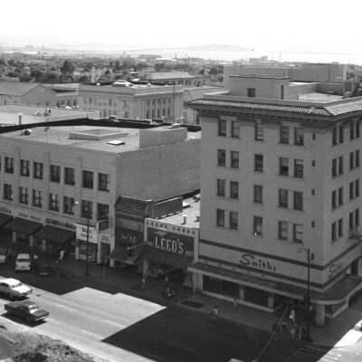 Shattuck Avenue and Center Street looking southwest