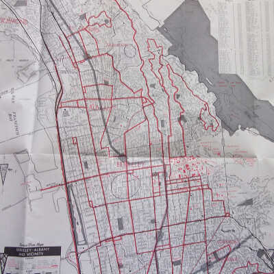 Map of Berkeley, California.