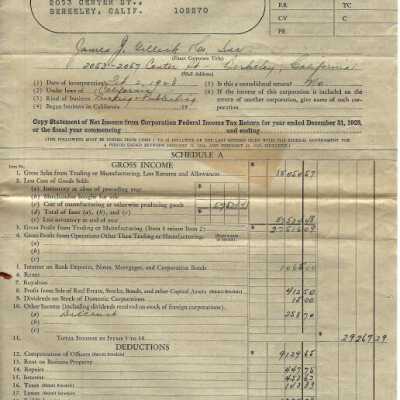 James J. Gillick Company records