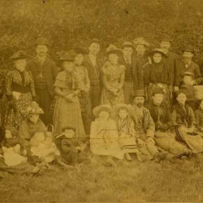Odd Fellows picnic, Muir Woods, c.1890
