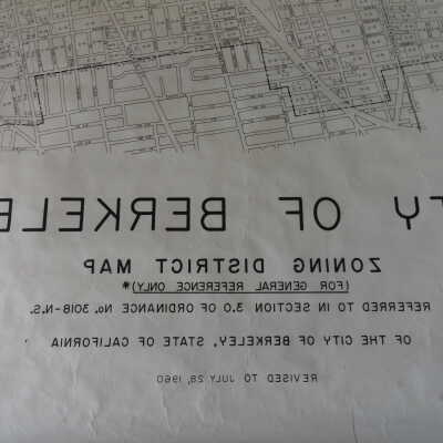 Zoning district map, 1960