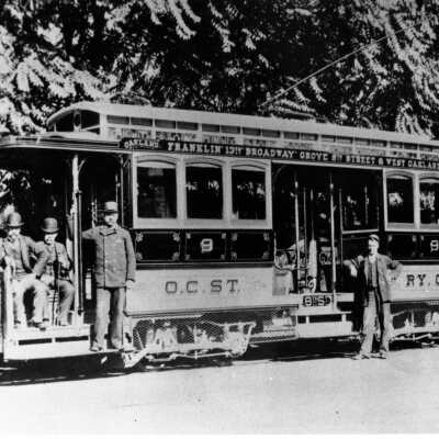 Grove St. horse drawn streetcar