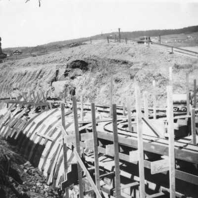 SP Northbrae Tunnel under construction