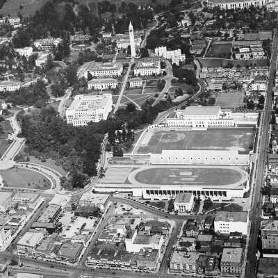 University of California aerial view, SW corner of campus, 1932