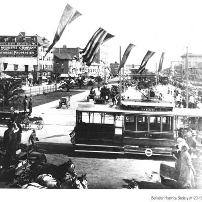 Shattuck and University, looking north, Station