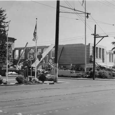 Berkeley High School - Grove Street Building demolition