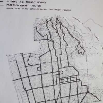 Traffic management plan informational map, 1975