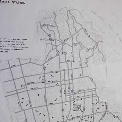 1975 Traffic Planning Map
