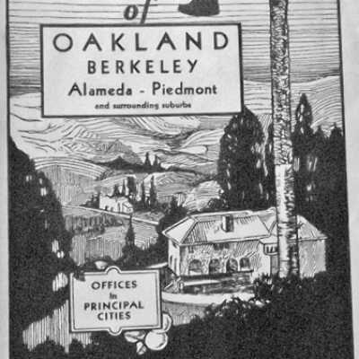 Map of Oakland, Berkeley, Alameda Piedmont