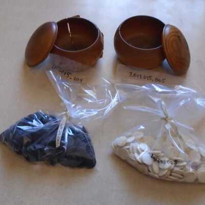Go Game White Stone Pieces