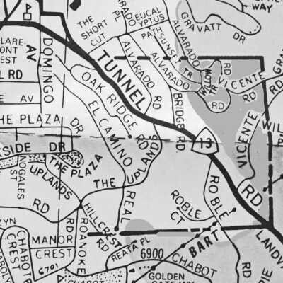 Oakland Firestorm Map, 1991