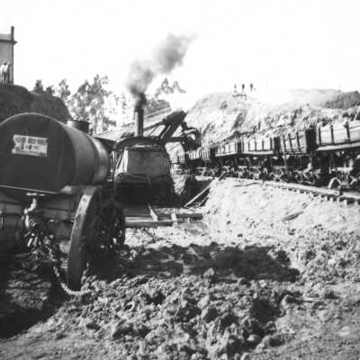 SP Northbrae Tunnel under construction