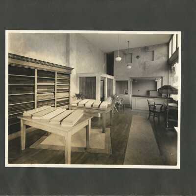 27: Interior of tailor shop. 
