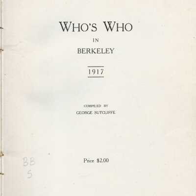 Who's Who in Berkeley