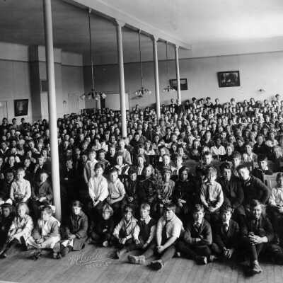 Washington School student assembly