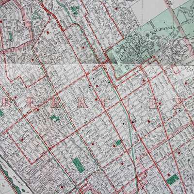Map of Berkeley, Albany and vicinity, California.