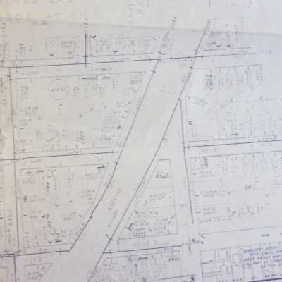 Water mains in south Berkeley, along Adeline Avenue, 1964