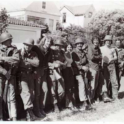 Friendly moment, People's Park Protest, 1969
