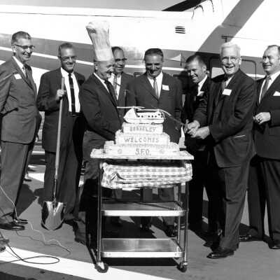 Heliport Dedication -cutting the cake