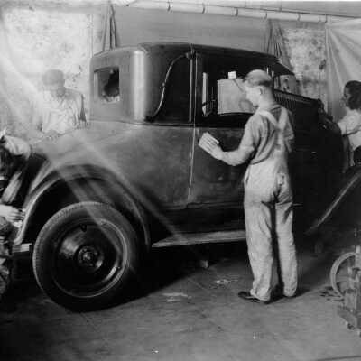 Berkeley High School - Auto painting