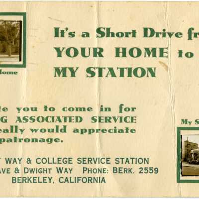 Service Station advertisement
