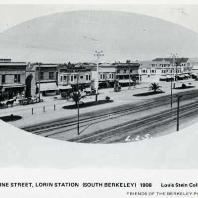 Adeline Street, Lorin Station (South Berkeley) 1908