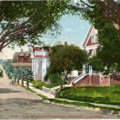 Row of Fraternity Houses, Berkeley, California