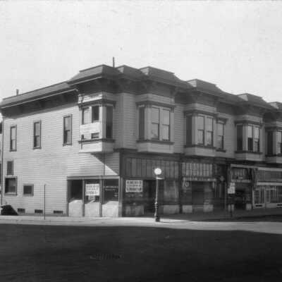 Commercial Buildings Just Prior To Demolition