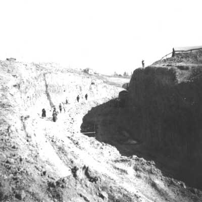 Northbrae Tunnel, under construction, looking south