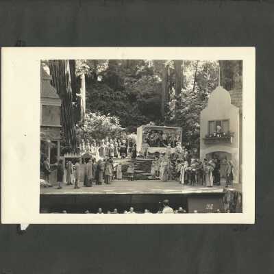 59: Untitled photos of outdoor play, Bohemian Grove, 1938. Gabriel Moulin, photog. [?] 