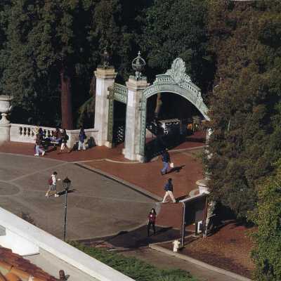 University of California Sather Gate, color