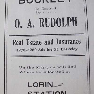 1902 first page. Lorin Station