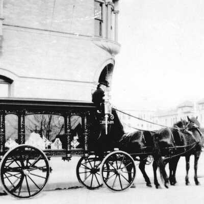Horse-drawn hearse