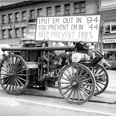 Fire Department Horse Drawn steam pumper