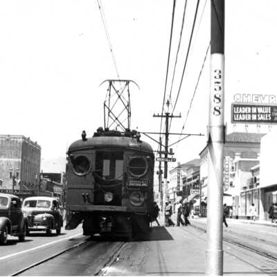SP Interurban, Shattck Avenue, south of Center
