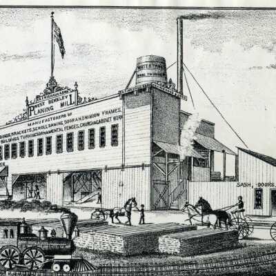 West Berkeley Planing Mill, Ed F. Niehaus & Bros. Standard Soap Co's Works & Ferry Landing, West Berkeley