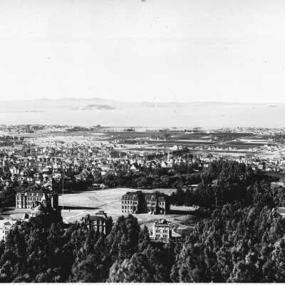 University of California looking west to Golden Gate