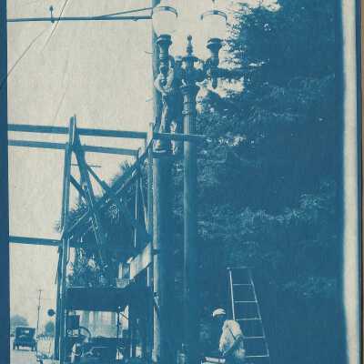 Berkeley, Calif. Department of Public Works. Album of photographs documenting street work, ca. 1930-1939